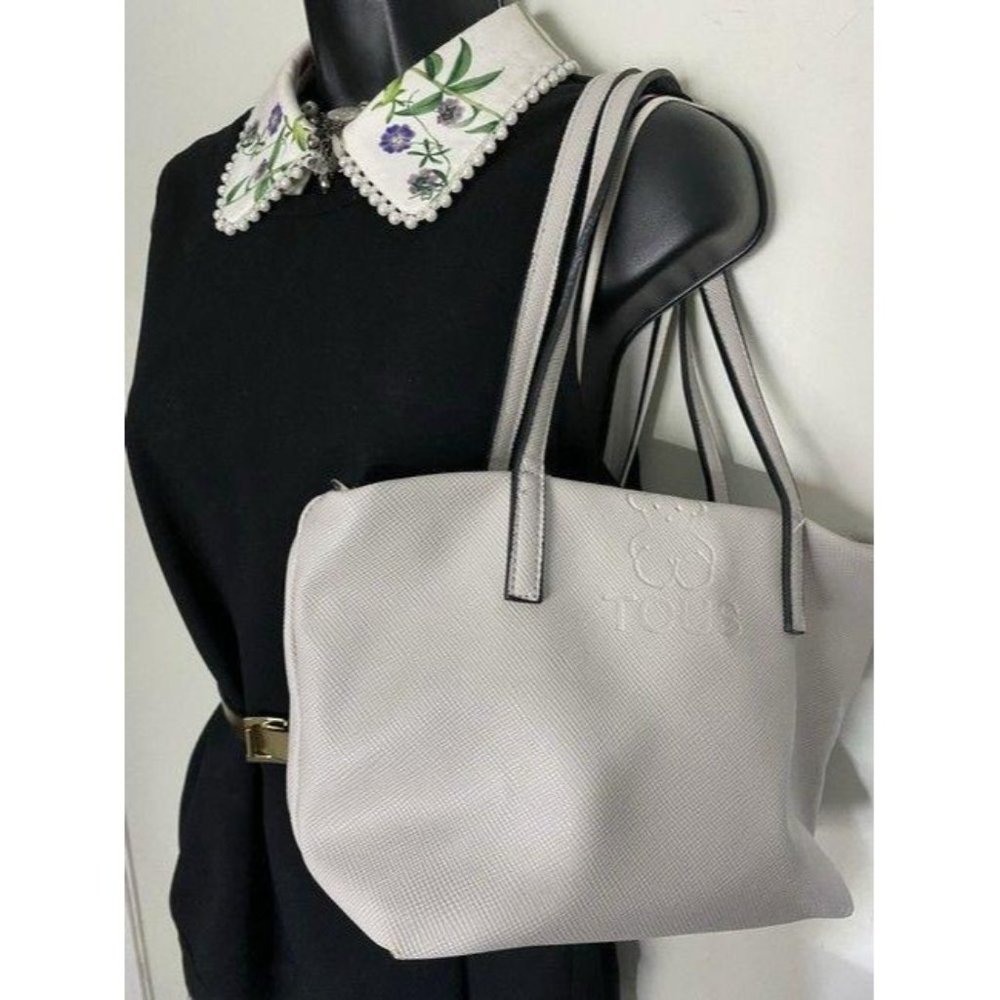 tous bag off white leather tote - Picture 7 of 9
